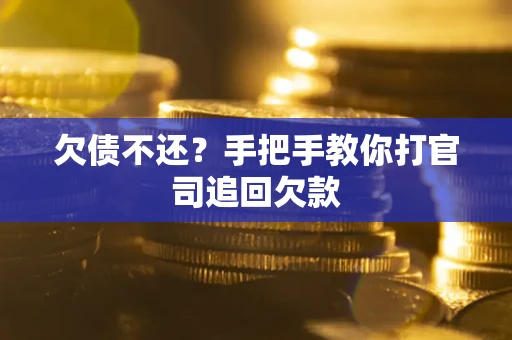 武汉欠债不还？手把手教你打官司追回欠款