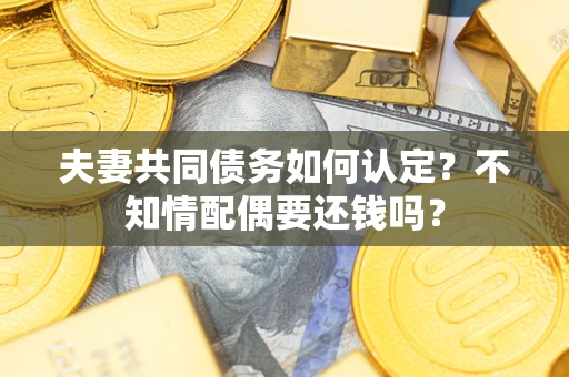 武汉夫妻共同债务如何认定？不知情配偶要还钱吗？