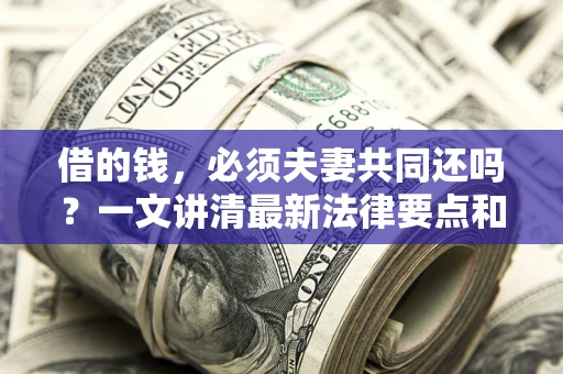 武汉借的钱，必须夫妻共同还吗？一文讲清最新法律要点和避坑指南