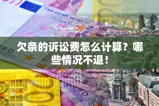 武汉欠条的诉讼费怎么计算？哪些情况不退！