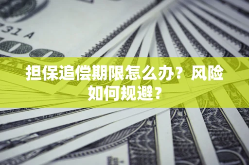 武汉担保追偿期限怎么办？风险如何规避？
