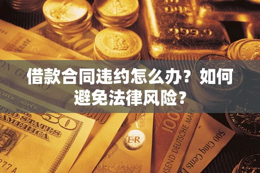 武汉借款合同违约怎么办？如何避免法律风险？