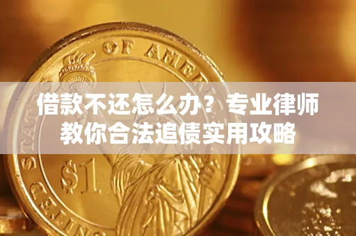 武汉借款不还怎么办？专业律师教你合法追债实用攻略